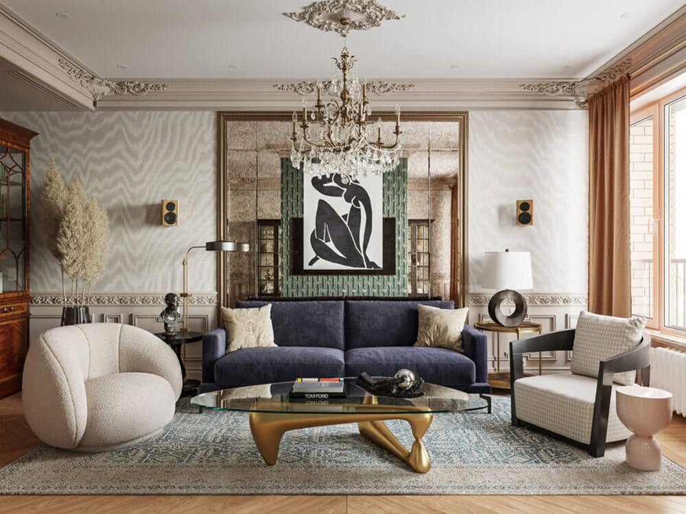 Top mẫu thiết kế nội thất căn hộ cao cấp đẹp sang trọng